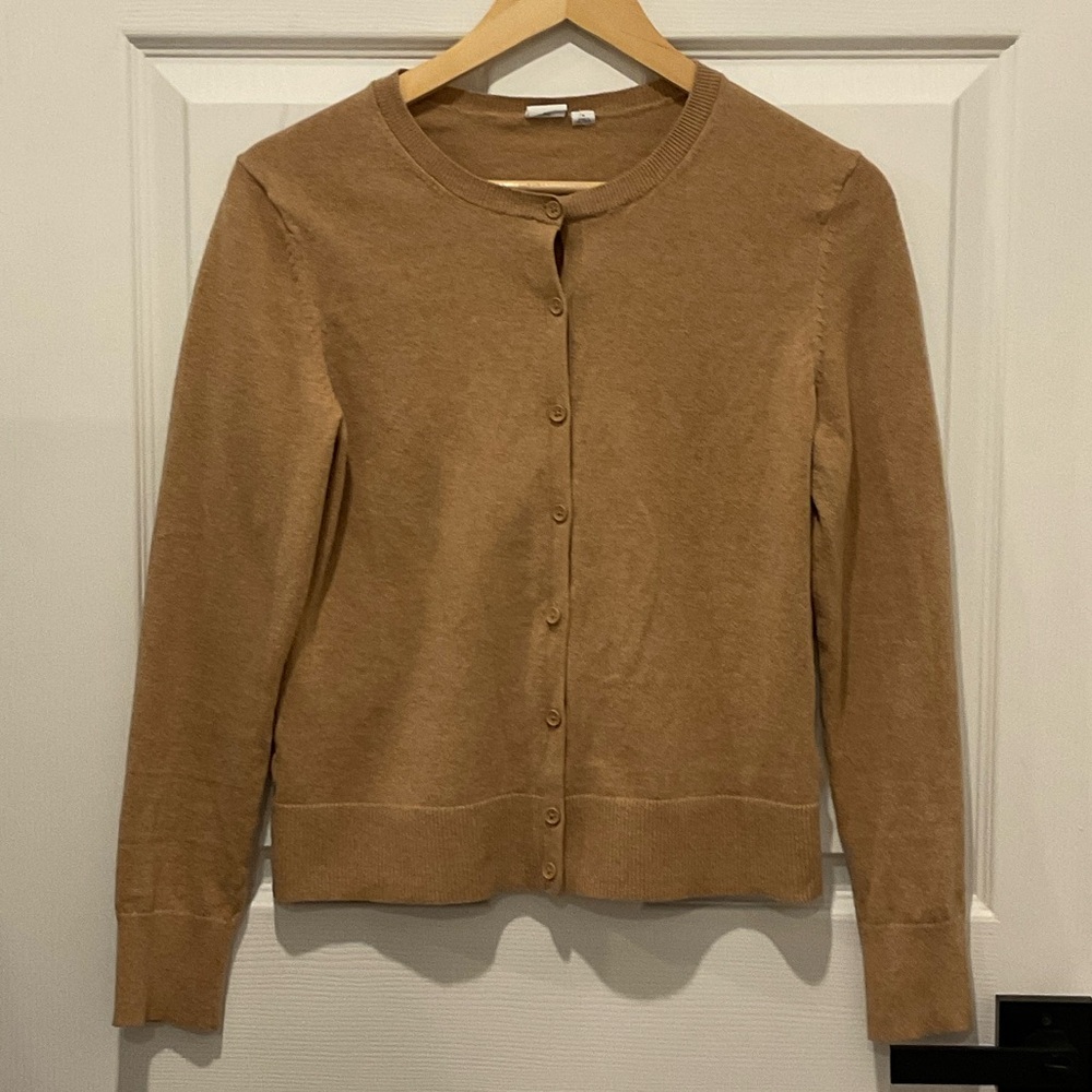 GAP Tan Button-Up Cardigan
